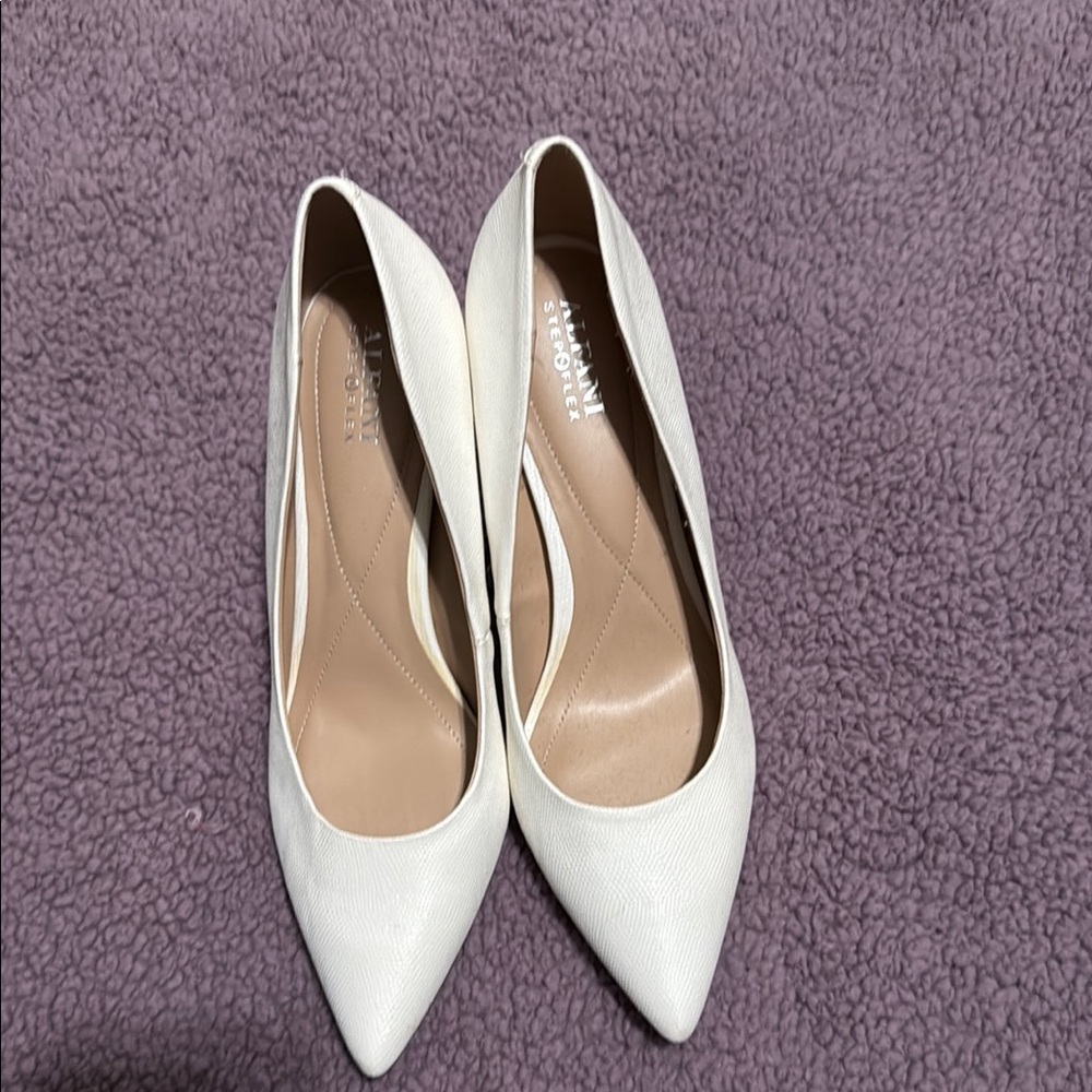 Alfani White Heels Classic Pointed-Toe Pumps